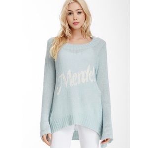 Wildfox Couture White Label Couture, Merde 💩 Oversized Sweater, Small - Medium
